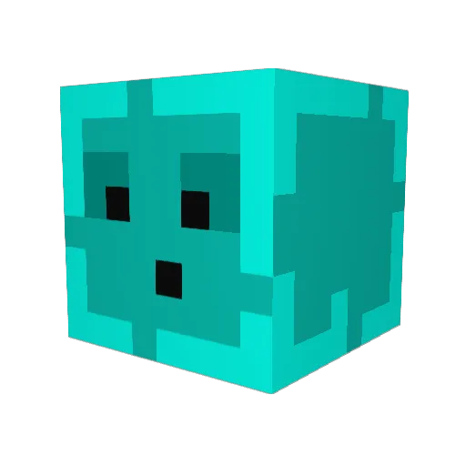 Aethism Minecraft avatar head, 3D render
