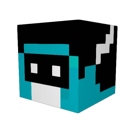Aethramyr Minecraft avatar head, 3D render