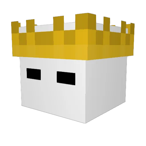 Aethrelis Minecraft avatar head, 3D render