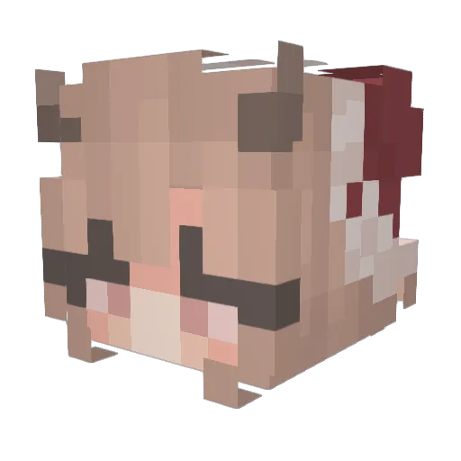 AetrnaKoksberg Minecraft avatar head, 3D render