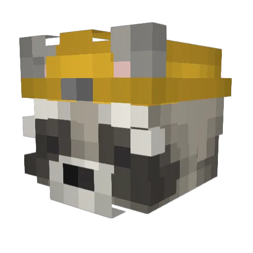 Aetroxy Minecraft avatar head, 3D render