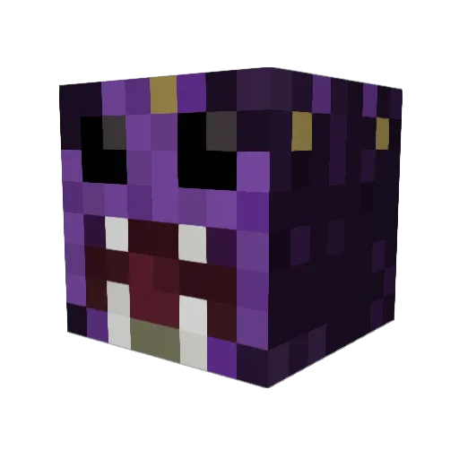 Aeuri Minecraft avatar head, 3D render