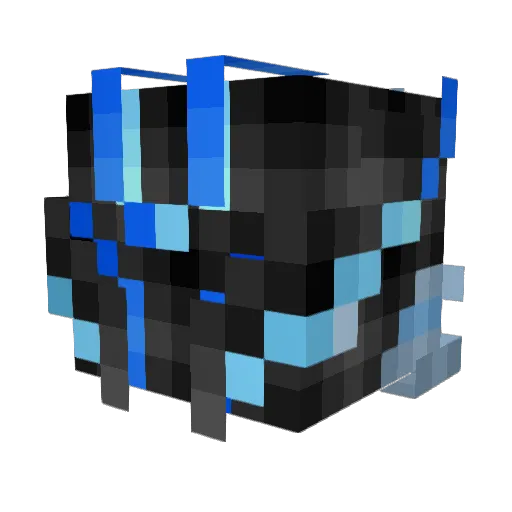 Aevo_8 Minecraft avatar head, 3D render