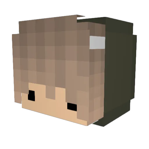 Aevrion Minecraft avatar head, 3D render