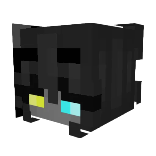 Aevyrox Minecraft avatar head, 3D render
