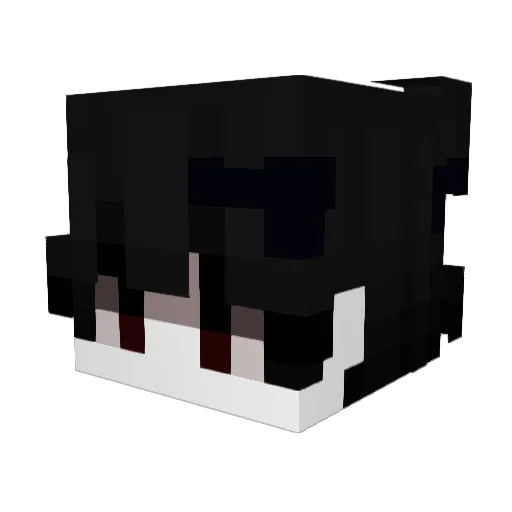 Aewie Minecraft avatar head, 3D render