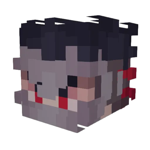 AeyA2252 Minecraft avatar head, 3D render