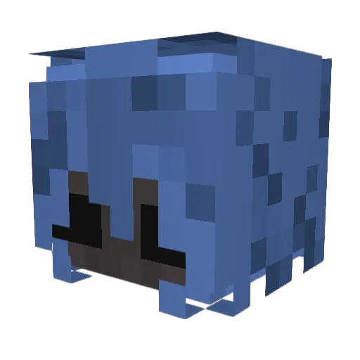 Aezochka Minecraft avatar head, 3D render