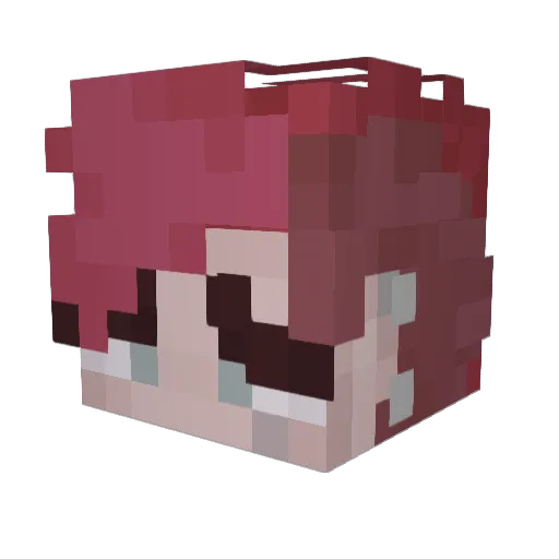 Afaf20 Minecraft avatar head, 3D render