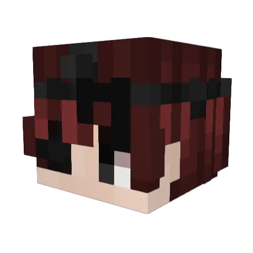 AfanArisut Minecraft avatar head, 3D render