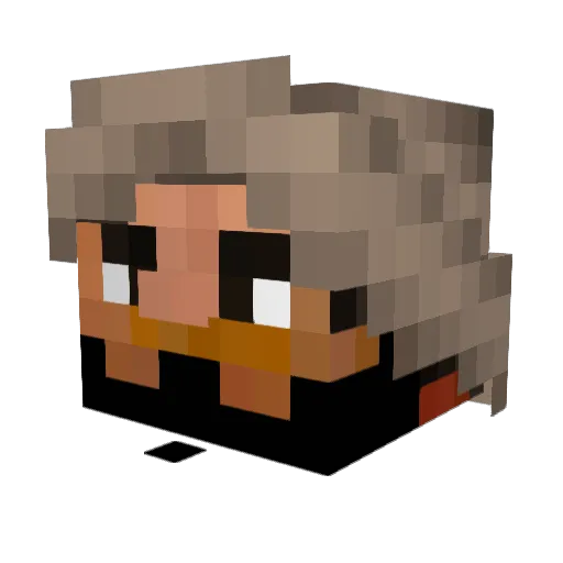 AfascistPine Minecraft avatar head, 3D render