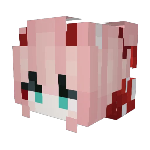 Afectei Minecraft avatar head, 3D render