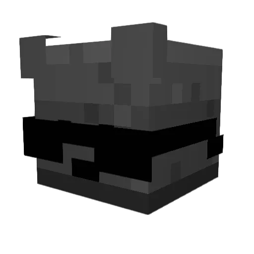 Afectos Minecraft avatar head, 3D render