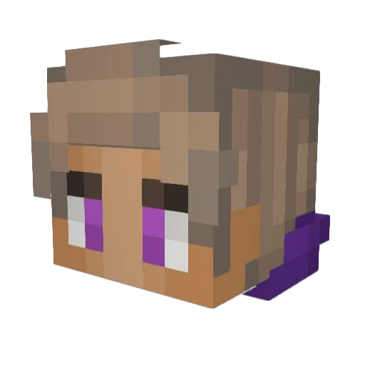 Afeloth_ Minecraft avatar head, 3D render