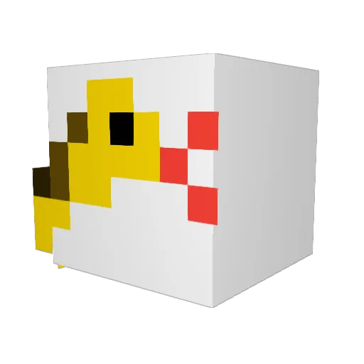 Afeuaniy Minecraft avatar head, 3D render