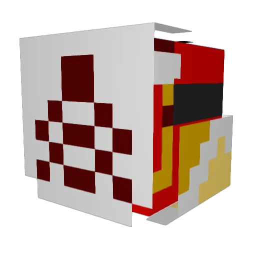 Affable09 Minecraft avatar head, 3D render
