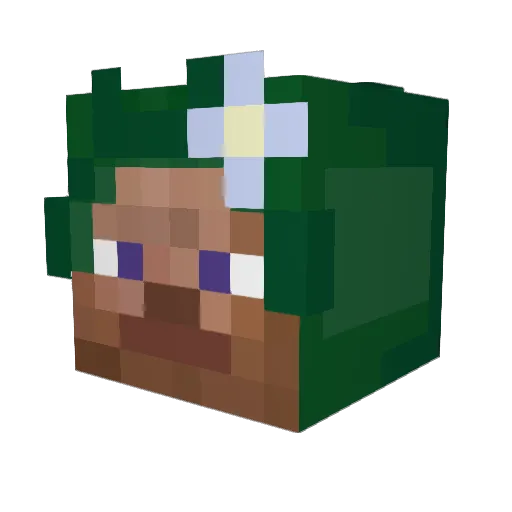 Affan1910 Minecraft avatar head, 3D render