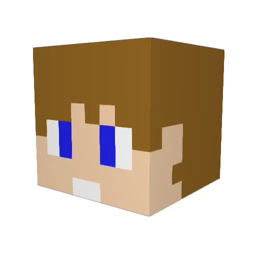 Affe2007 Minecraft avatar head, 3D render