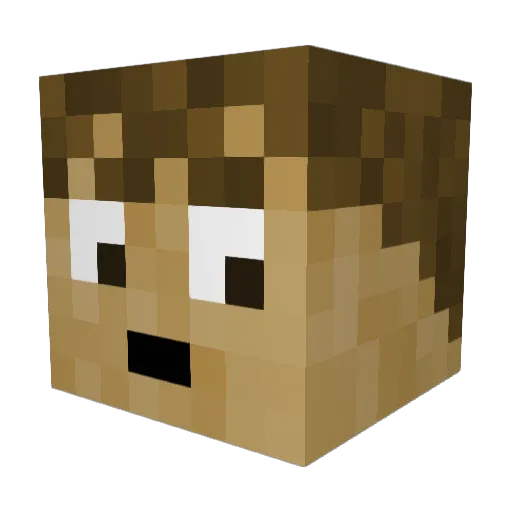Affe46 Minecraft avatar head, 3D render