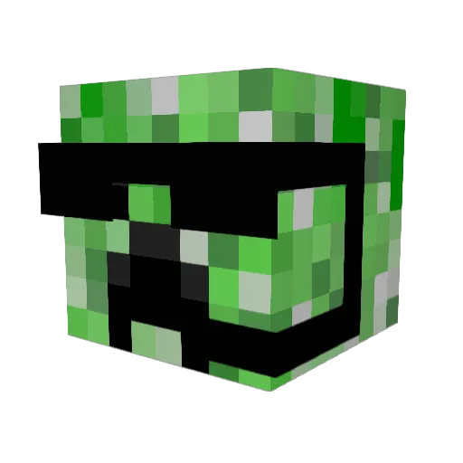 AffeMitNerWaffe Minecraft avatar head, 3D render