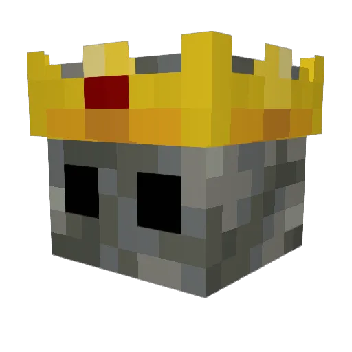 AffeTuff Minecraft avatar head, 3D render