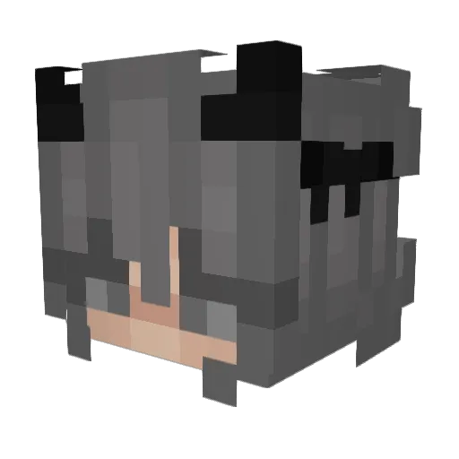 Affe_Emely_ Minecraft avatar head, 3D render