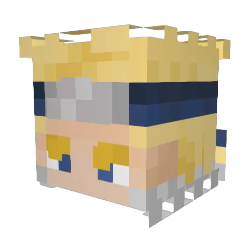 AffenKing0908 Minecraft avatar head, 3D render