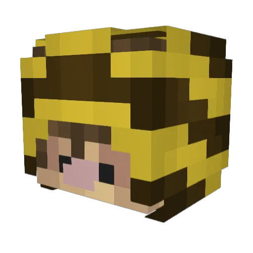 AffenRocker Minecraft avatar head, 3D render