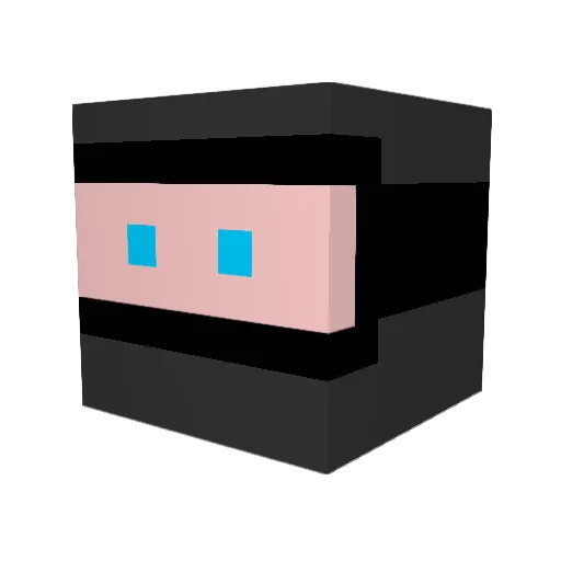AffenSchmidt Minecraft avatar head, 3D render