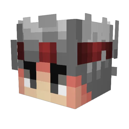 Affenkiller3000 Minecraft avatar head, 3D render