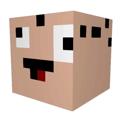 AffenpupsLP Minecraft avatar head, 3D render