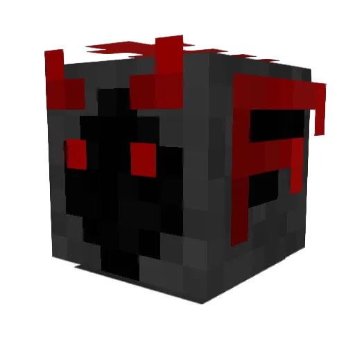 Afferian Minecraft avatar head, 3D render