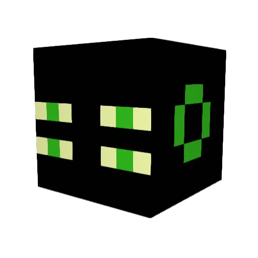 Affevier Minecraft avatar head, 3D render