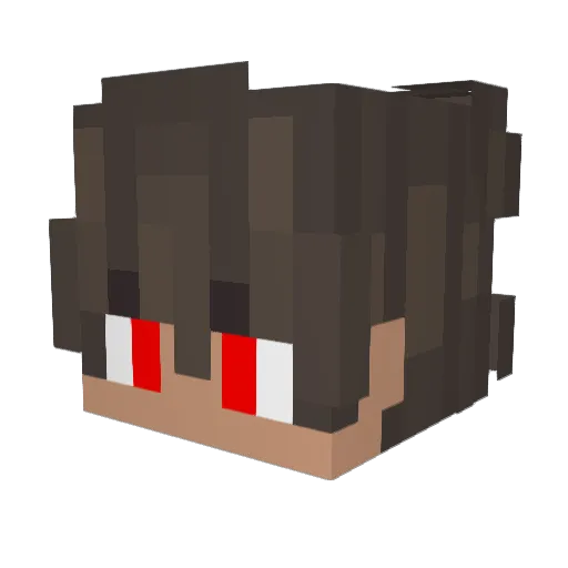 Affixal_ Minecraft avatar head, 3D render