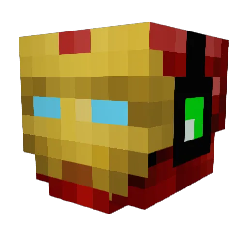 Afflux9279 Minecraft avatar head, 3D render