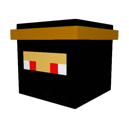 Afganets Minecraft avatar head, 3D render