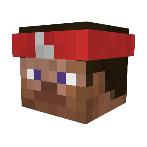AfixePT Minecraft avatar head, 3D render