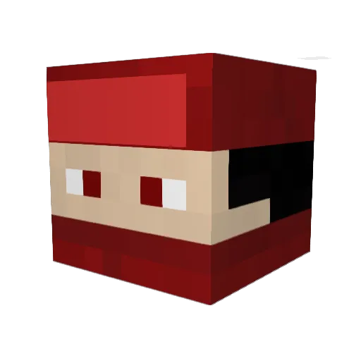 Afj007 Minecraft avatar head, 3D render