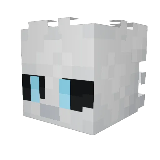 Afkhkillinra Minecraft avatar head, 3D render