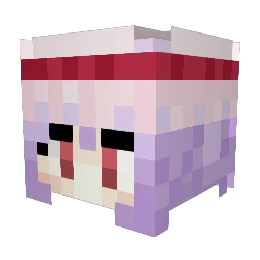 Afkthorpe Minecraft avatar head, 3D render