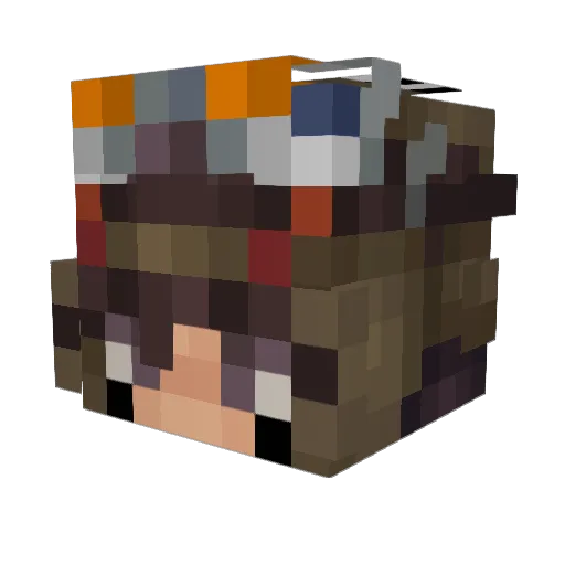 Afla9000 Minecraft avatar head, 3D render