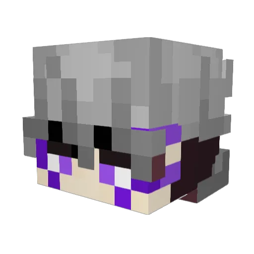 Afloatingcape Minecraft avatar head, 3D render