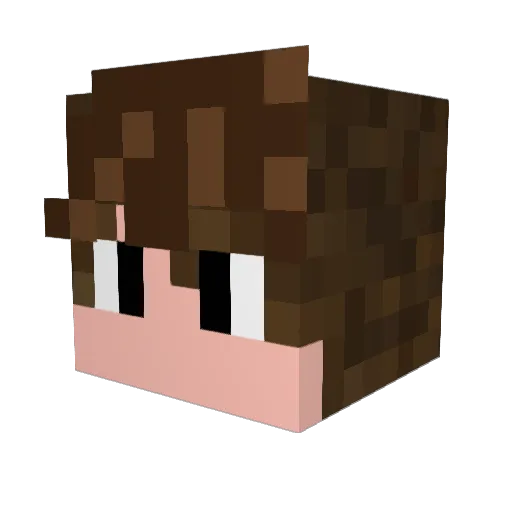 AfonsoMais Minecraft avatar head, 3D render