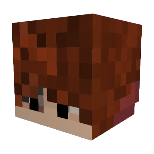 AfonziPlayZ Minecraft avatar head, 3D render