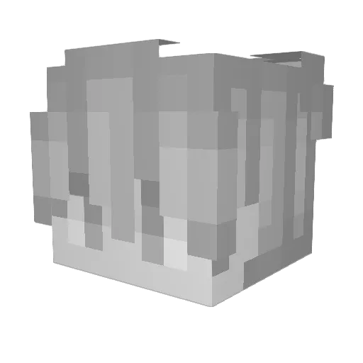 Afourteeen Minecraft avatar head, 3D render
