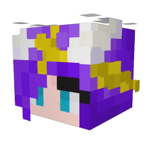 Afretyth Minecraft avatar head, 3D render