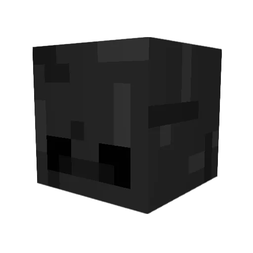 AfricanBaby Minecraft avatar head, 3D render