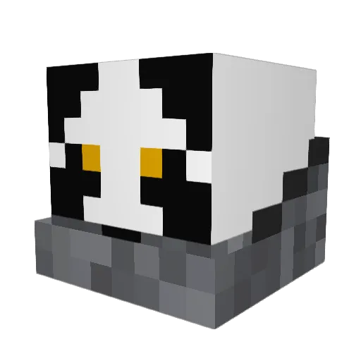 Africola Minecraft avatar head, 3D render