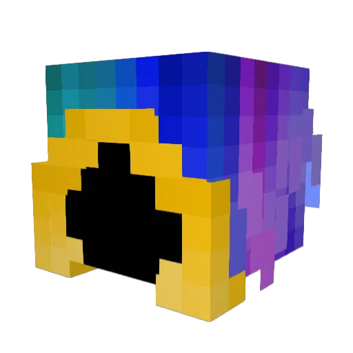 Afriel_ Minecraft avatar head, 3D render