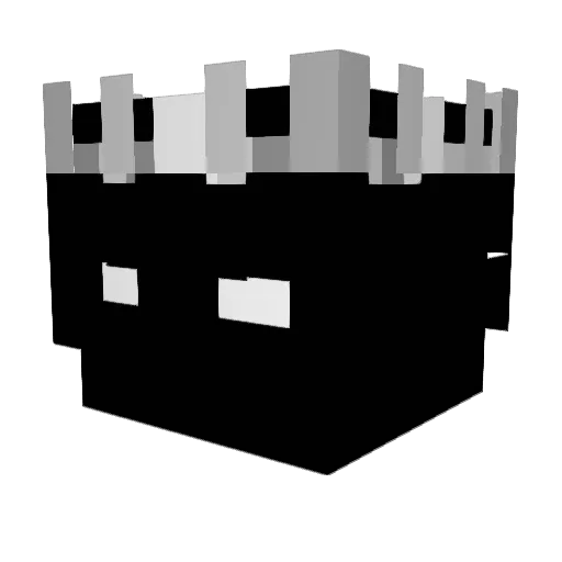 Afrikaanse_aap Minecraft avatar head, 3D render